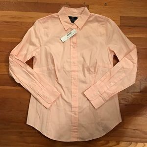 NWT J Crew Ballet Pink Button Down Shirt 2P Curvy Fit